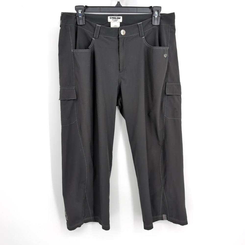 Pearl Izumi‎ Cycling Capri Pants Black Cargo Pockets Athletic Women's Size Large